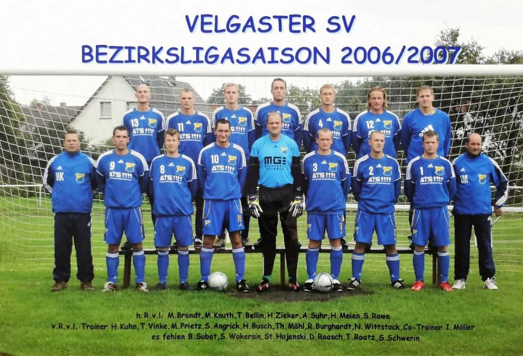 Velgaster SV - Bezirksligasaison 2006 scaled