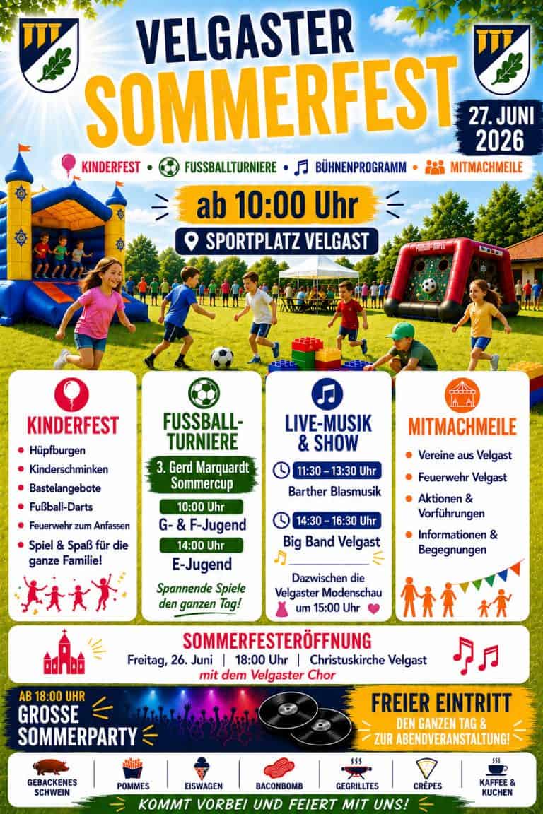 Velgaster SV - Velgaster Sommerfest 2026 1 Velgaster SV - Sommerfest final
